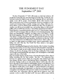 11th of September 2001 - Pagina 1