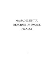 Managementul Resurselor Umane BCR - Pagina 1