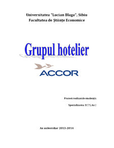 Grupul Hotelier Accor - Pagina 1