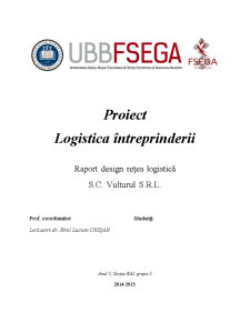 Raport design rețea logistică - SC Vulturul SRL - Pagina 4