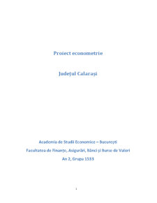 Econometrie - Județul Călărași - Pagina 1