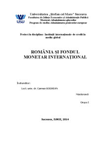 România și FMI - Pagina 1
