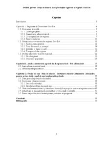 Studiul Privind Forța de Muncă în Exploatațiile Agricole a Regiunii Sud-Est - Pagina 1