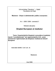 Drept European al Mediului - Pagina 1
