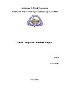 Studiu Comparativ România-Bulgaria - Pagina 1