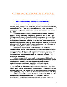 Comerțul extern al României - Pagina 1