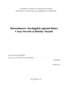Determinarea decalajului regional dintre Caraș-Severin și - Pagina 2