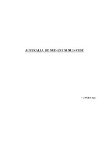 Australia de Sud-Est și Sud-Vest - Pagina 1