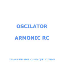 Proiect DCE - Oscilator Armonic RC - Pagina 1