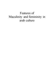 Masculinity and femininity în arab culture - Pagina 1