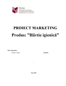 Marketing produs - hârtie igienică - Pagina 1