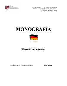 Monografia sistemului bancar German - Pagina 1