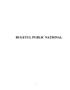 Bugetul public național - Pagina 1