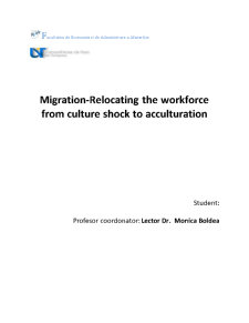 Migration-Relocating the workforce from culture shock to acculturation - Pagina 1