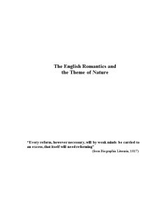 The English Romantics and the Theme of Nature - Pagina 2