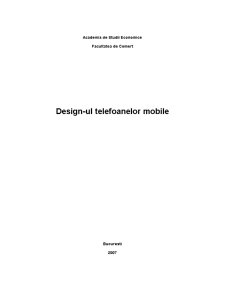 Design-ul Telefoanelor Mobile - Pagina 1