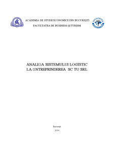 Analiza sistemului logistic la întreprinderea SC Tu SRL - Pagina 1