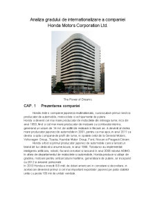 Analiza gradului de internaționalizare a companiei Honda Motorsport Corporation - Pagina 3
