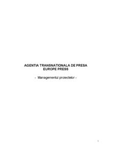 Agenția transnatională de presă - Pagina 1