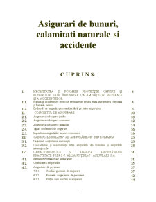 Asigurări de bunuri, calamități naturale și accidente - Pagina 1