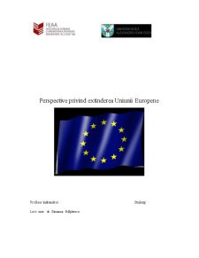 Perspective Privind Extinderea Uniunii Europene - Pagina 1