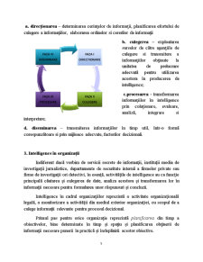 Intelligence în era informațională - rolul intelligence în organizații - Pagina 5