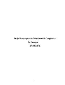 Organizația pentru securitate și cooperare în Europa - Pagina 1