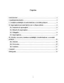Analiza comparativă a conținuturilor modalităților de individualizare judiciară a executării pedepsei - Pagina 1