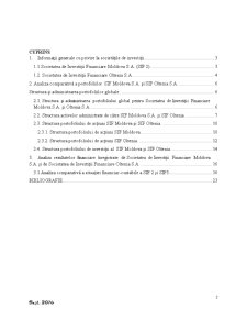 Analiza structurii portofoliilor pentru societățile de investiții SIF2 și SIF5 - Pagina 2