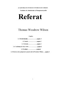 Thomas Woodrow Wilson - Pagina 1