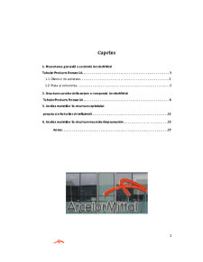 Analiza surselor de finanțare ale întreprinderii Arcelormittal Tubular Products Roman SA - Pagina 2