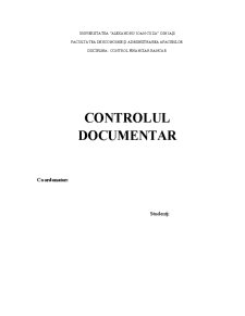 Controlul documentar - Pagina 1