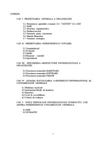 Proiecte economice - sistemul informațional al contabilității generale la firma Iasitex SA Iași - Pagina 2