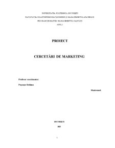 Cercetare de marketing Poiana - Pagina 1