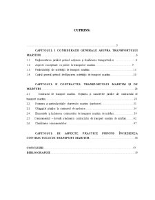 Contractul de transport maritim - Pagina 1