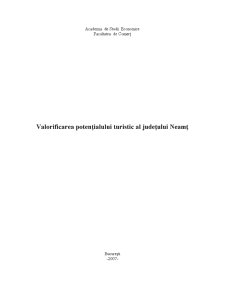 Valorificarea Potențialului Turistic al Județului Neamț - Pagina 1