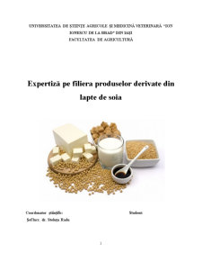 Expertiză produselor derivate din lapte de soia - Pagina 1