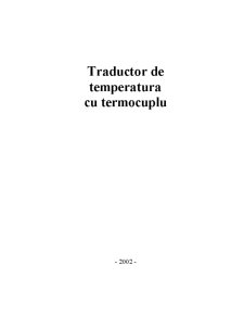 Traductor de temperatură cu termocuplu 1 - Pagina 1