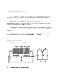Tranzistorul bipolar - Pagina 3