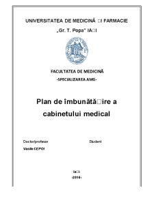 Plan de îmbunătățire a cabinetului medical - Pagina 1