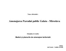 Amenajare parcului public Galata - Miroslava - Pagina 1