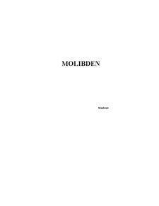 Molibden - Pagina 1