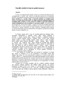 Funcțiile statului de drept în spațiul european - Pagina 1