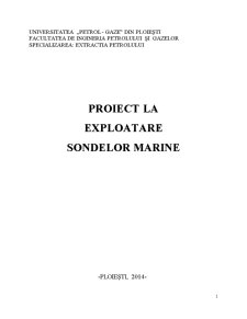 Exploatarea sondelor marine - Pagina 1