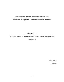 Management și ingineria sistemelor de producție - vitamina B3 - Pagina 1