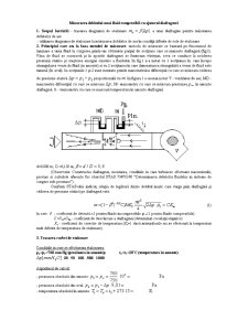 Măsurarea Debitului unui Fluid Compresibil cu Ajutorul Diafragmei - Pagina 1