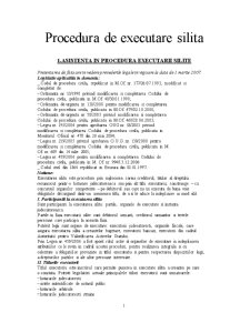Proceduri de executare silită - Pagina 1