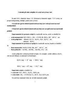 Calculul pH-ului soluțiilor de acizi și baze tari - Pagina 2