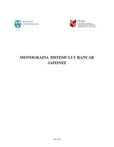 Monografia sistemului bancar japonez - Pagina 1