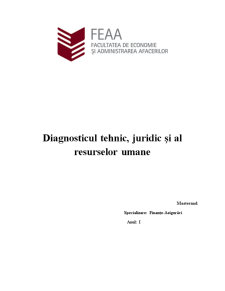 Diagnosticul tehnic, juridic și al resurselor umane - Pagina 1